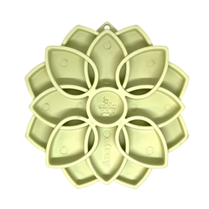 Mandala Softie Shallow Slow Feeder Dog Bowl with Suction Cups