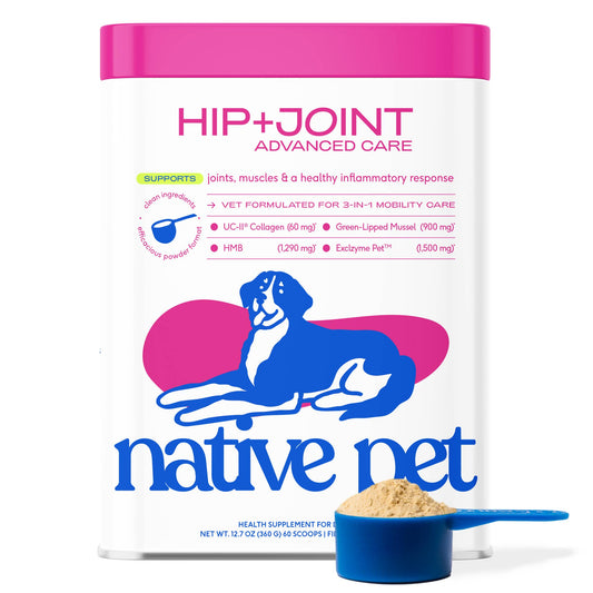 Native Pet - Hip+Joint Advanced Care Powder Joint, Muscle & Inflammation