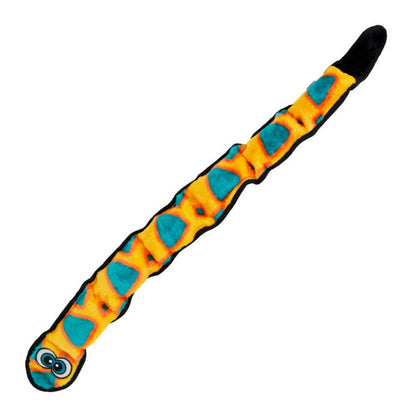 Outward Hound Invincibles Snake Durable Plush Toy Orange XL