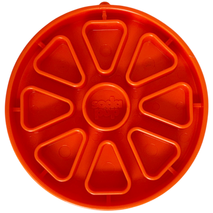 Citrus Softie eTray Shallow Slow Feeder Dog Bowl