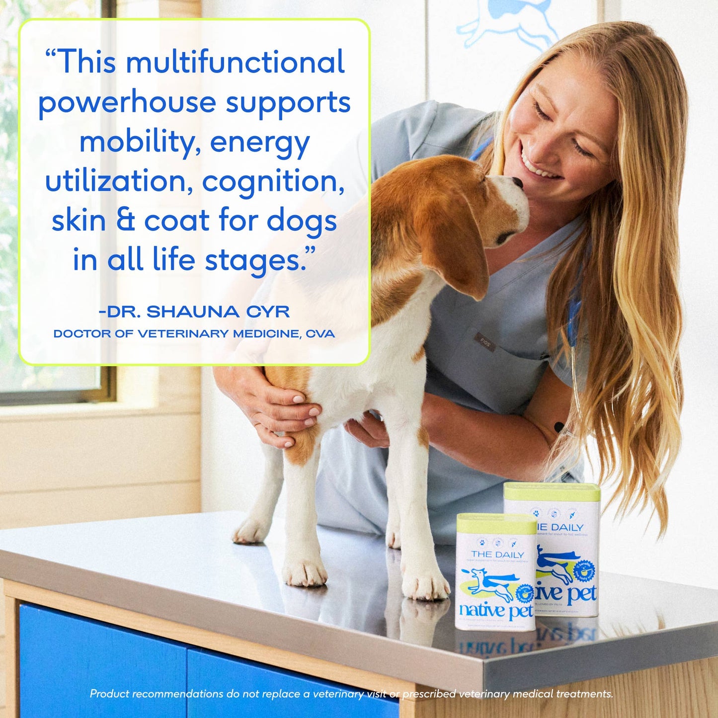 Native Pet - The Daily Powder Supplement, 11-in-1 Multivitamins for Dogs: 60 scoops