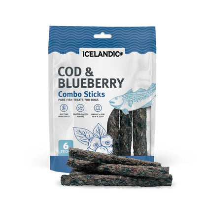 Icelandic+ Cod & Blueberry Combo Sticks For Dogs