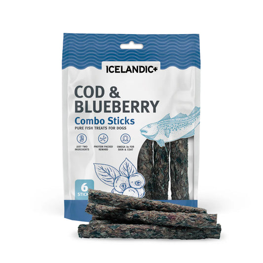 Icelandic+ Cod & Blueberry Combo Sticks For Dogs