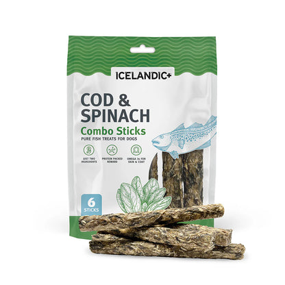 Icelandic+ Cod & Spinach Combo Sticks For Dogs