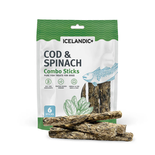 Icelandic+ Cod & Spinach Combo Sticks For Dogs