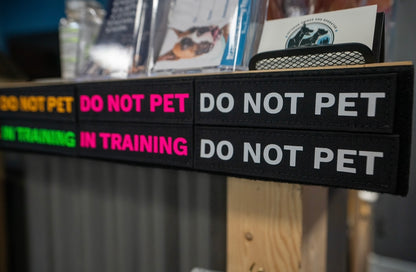 “DO NOT PET” Patch - Performance Dog Supply