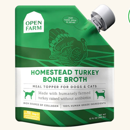 Open Farm Turkey Bone Broth - Performance Dog Supply
