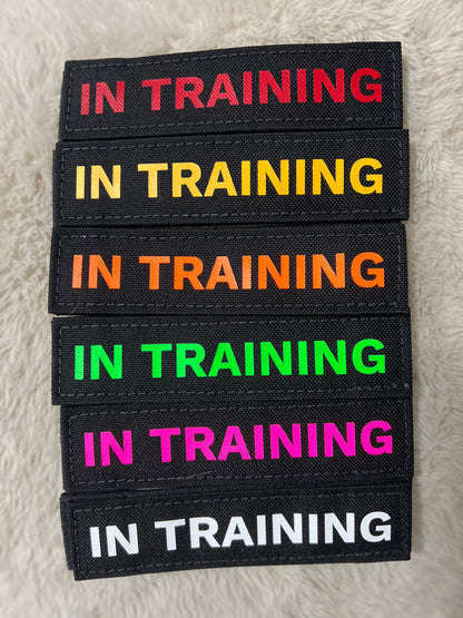 “IN TRAINING” Patch - Performance Dog Supply