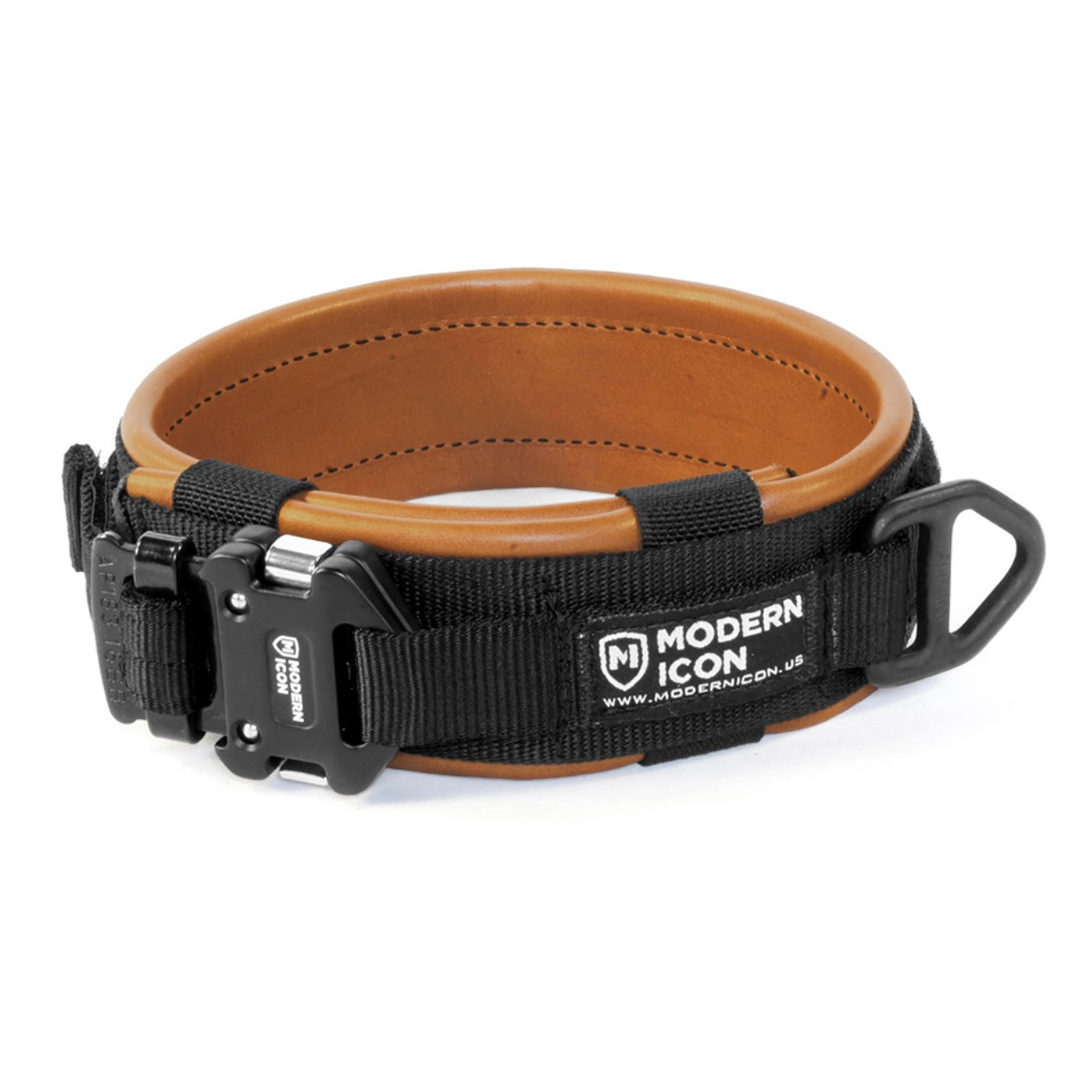 Modern Icon Leather Wrapped 2” Rigid Collar