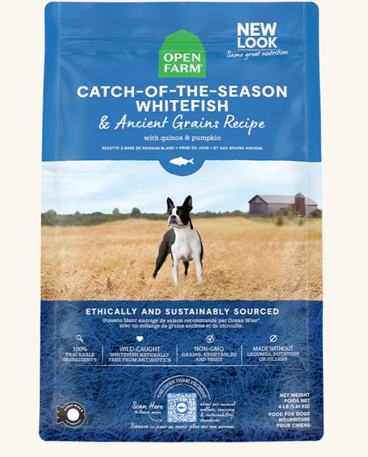 Open Farm Whitefish & Ancient Grains Recipe - Performance Dog Supply