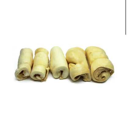 6” Regular Beef Cheek Rolls - Performance Dog Supply