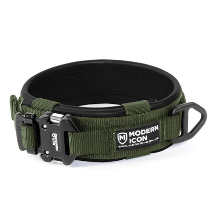 Modern Icon Leather Wrapped 2” Rigid Collar