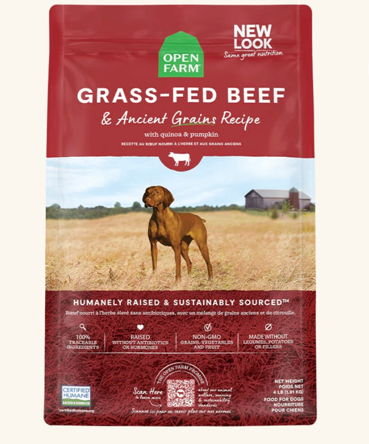 Open Farm Ancient Grains Beef Recipe - Performance Dog Supply