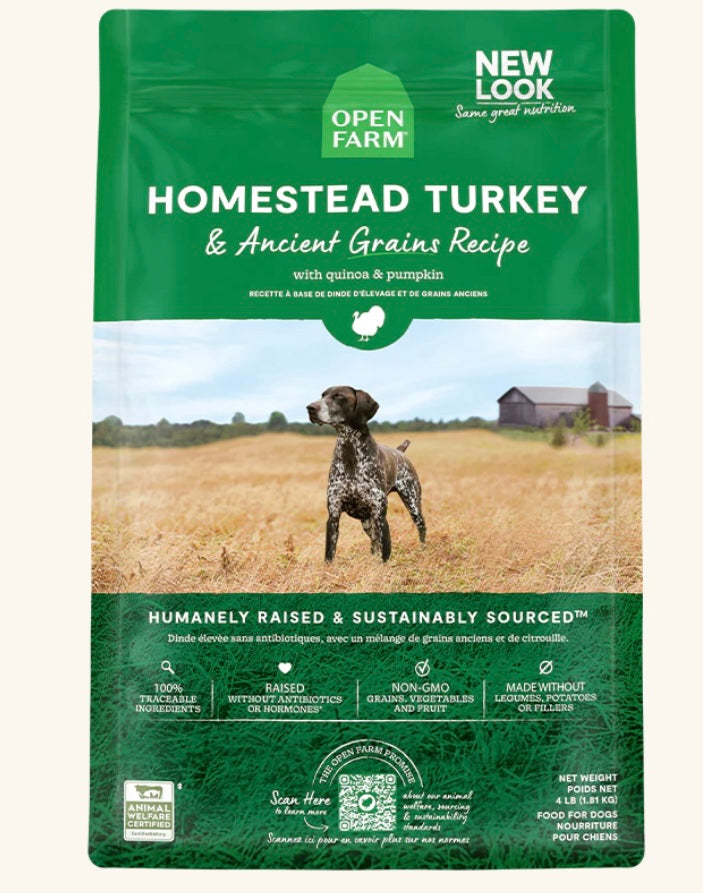 Open Farm Homestead Turkey & Ancient Grains - Performance Dog Supply
