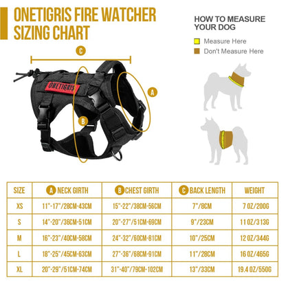 Fire Watcher Dog Vest 2.0