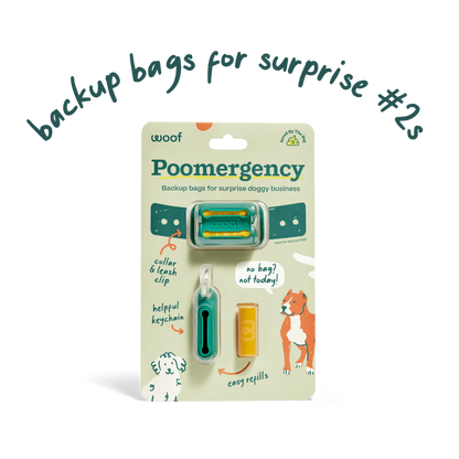 Woof Poomergency Backup Poop Bags