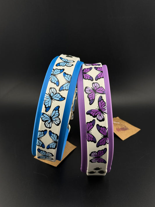 1.5" Butterfly Double Layered Biothane Collar
