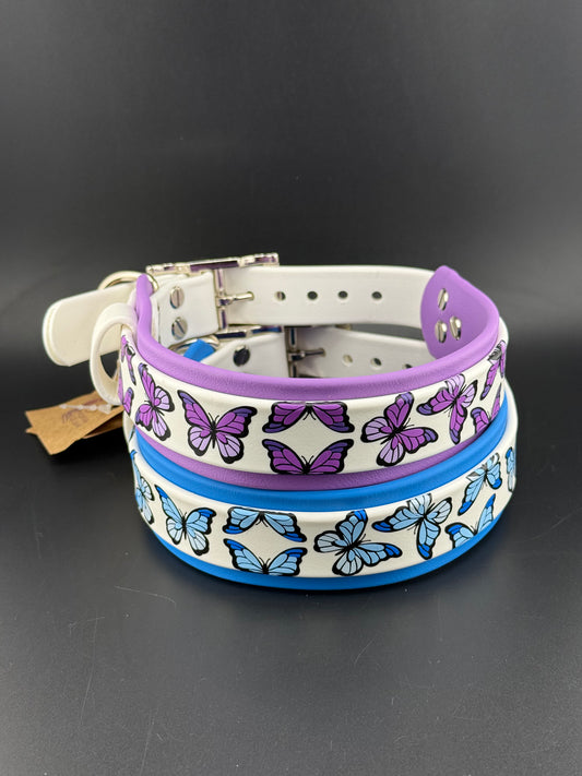1.5" Butterfly Double Layered Biothane Collar