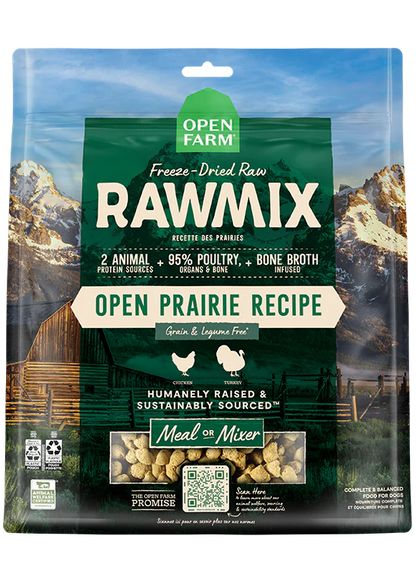 RawMix Open Prairie Freeze Dried Raw Recipe - Performance Dog Supply