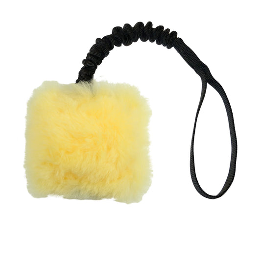 Fuzzy Puppy Bungee Tug w/ Squeaker