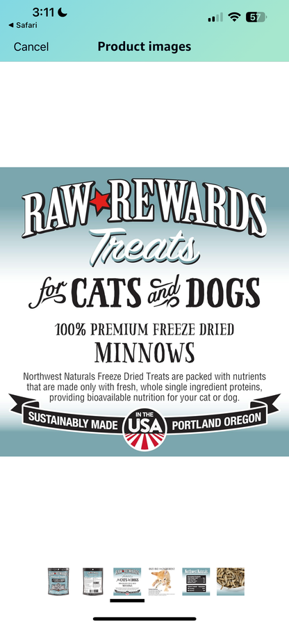 Northwest Naturals FD Minnows - Performance Dog Supply