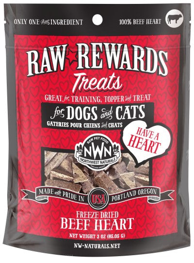 Northwest Naturals FD Beef Heart - Performance Dog Supply