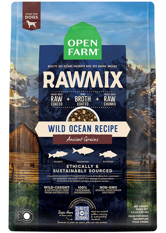 Open Farm Wild Ocean RAWMIX Recipe - Performance Dog Supply