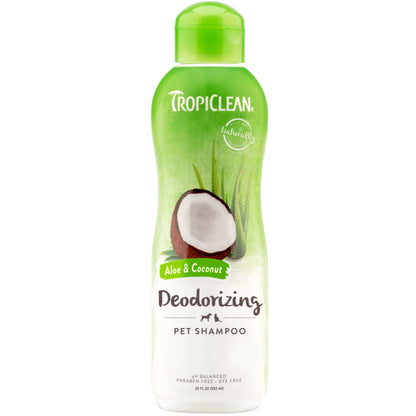 Tropiclean Aloe & Coconut Deodorizing Shampoo - Performance Dog Supply