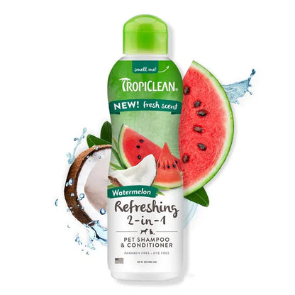 Tropiclean Watermlon 2-in-1 Shampoo & Conditioner - Performance Dog Supply