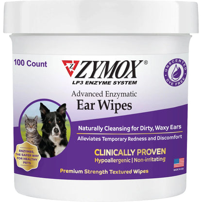 Zymox Ear Wipes - Performance Dog Supply