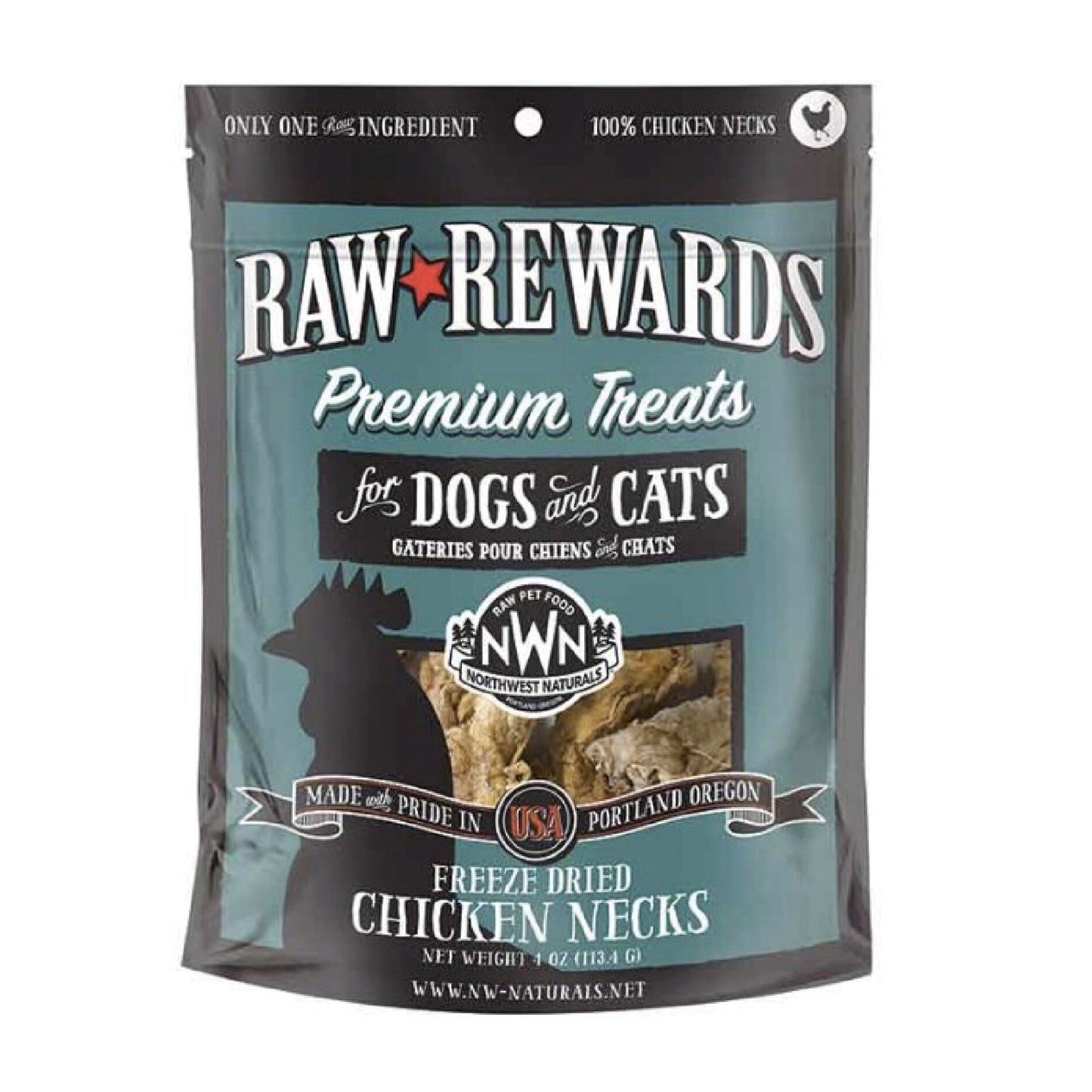Northwest Naturals FD Chicken Necks 4oz
