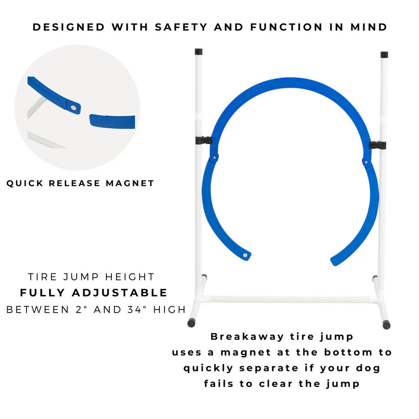 7 Piece Dog Agility Equipment Set