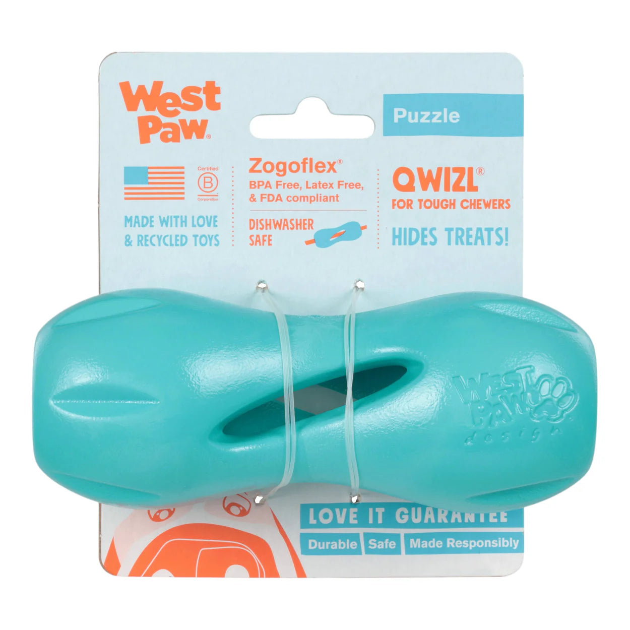 West Paw Qwizl Treat-Dispensing Toy