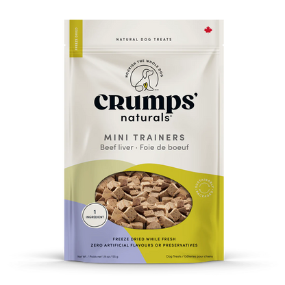 Crumps Mini Trainers FD Beef Liver - Performance Dog Supply