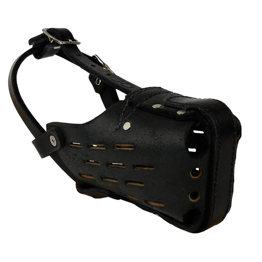 Leather Agitation/Police Dog Muzzle