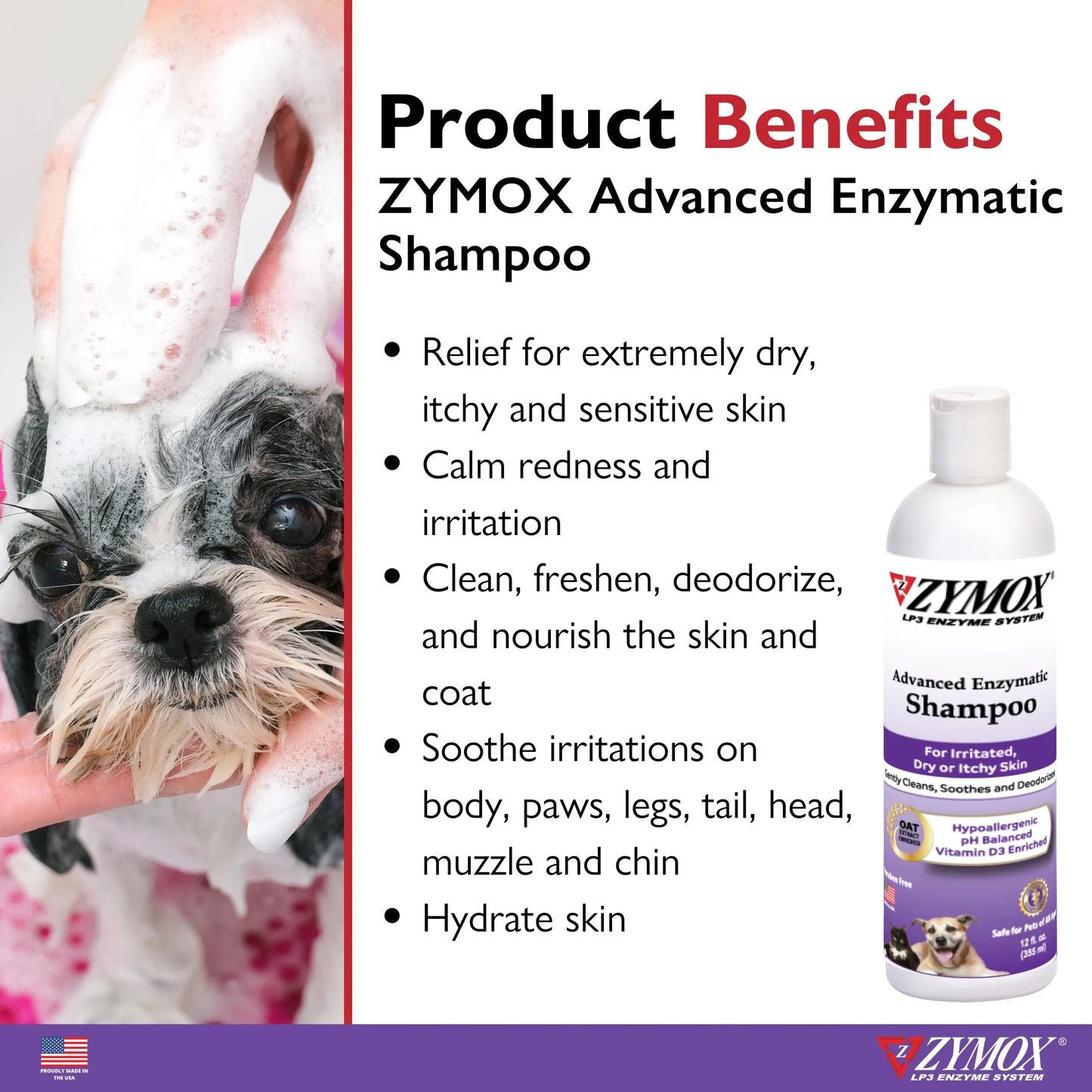 ZYMOX Advanced Enzymatic Shampoo - 12 oz
