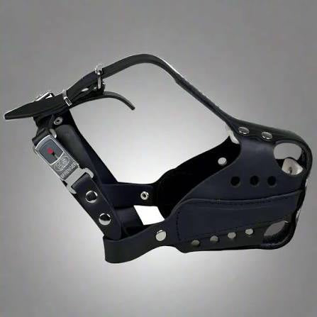 GAPPAY - Leather Bump Muzzle with Steel Rail & Steel Clasp