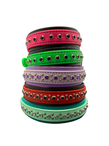 1.5" Biothane Bling Collar - Lavender/Purple