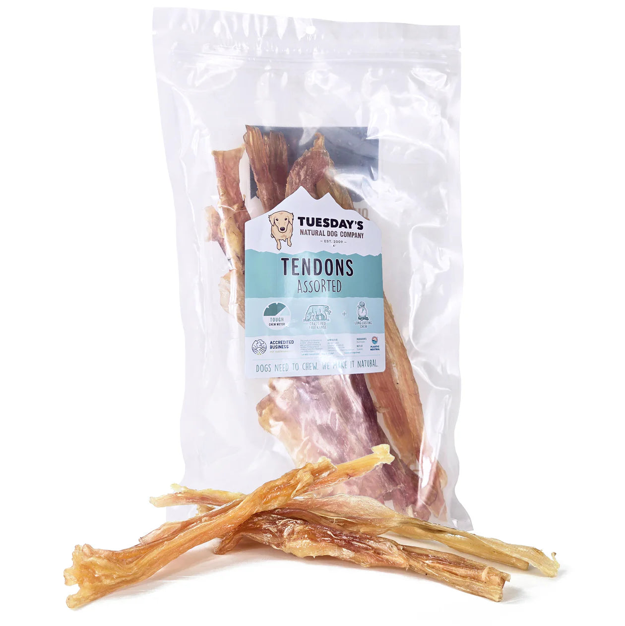 BULK - Extra Large Beef Tendons 5pc