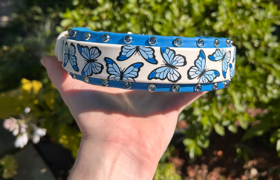 Butterfly Double Layered Biothane Collar
