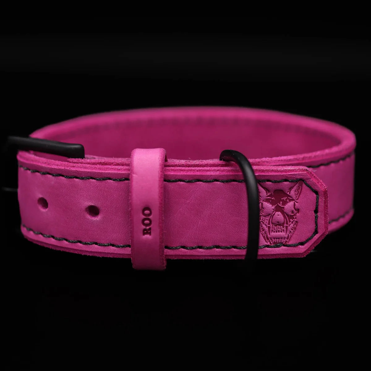 TGR 1.5" Pink Leather Collar