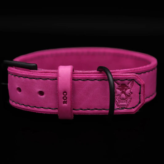 TGR 1.5" Pink Leather Collar
