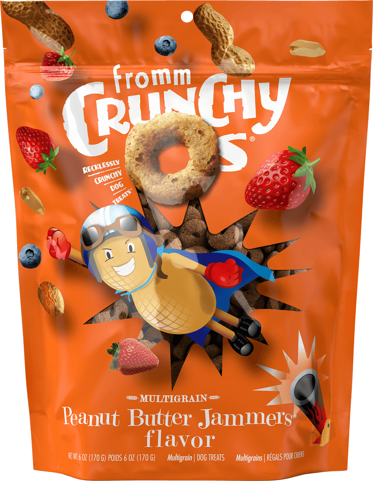 Crunchy Os Peanut Butter Jammers® Flavor Dog Treats