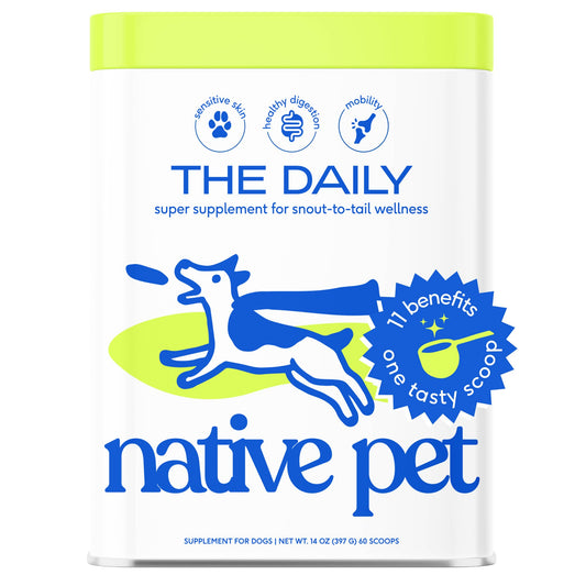 Native Pet - The Daily Powder Supplement, 11-in-1 Multivitamins for Dogs: 60 scoops