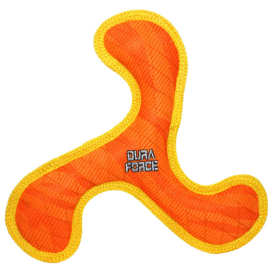 DuraForce Boomerang - Orange - Squeaky Dog Toy