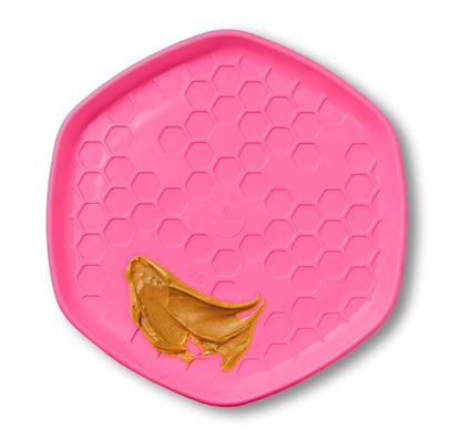 Project Hive Wild Berry Scent Hive Disc & Lick Mat Pink - Performance Dog Supply