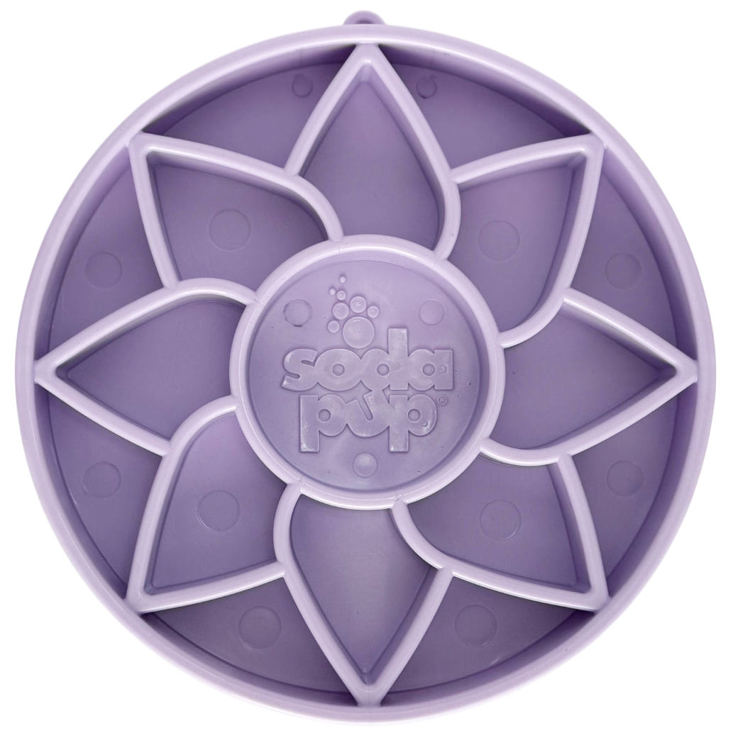 Sunflower eTray Slow Feeder Dog Bowl - Soft Shallow Lick Mat