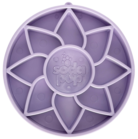 Sunflower eTray Slow Feeder Dog Bowl - Soft Shallow Lick Mat
