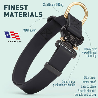 BioThane Dog Collar/Cobra Buckle