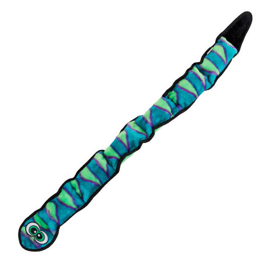 Outward Hound Invincibles Snake Durable Plush Toy Blue XL